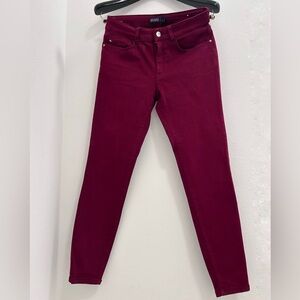 Zara Burgundy Denim Jeans